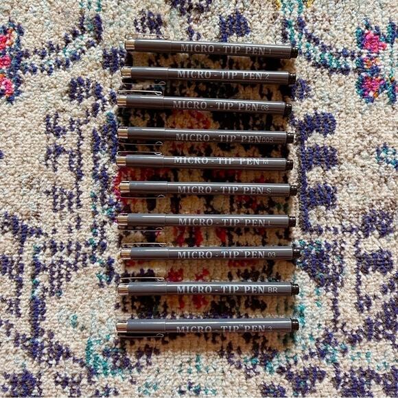 Set of 10 // Vanstek Calligraphy Art Pens - Picture 1 of 5
